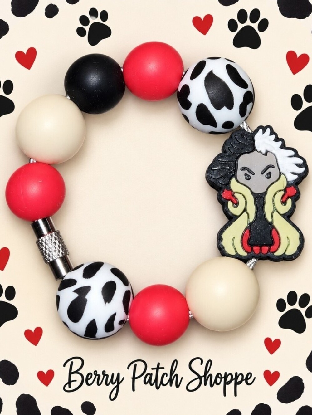 101 Dalmatians Cruella De Vil Bag Tote Luggage Keychain Charm